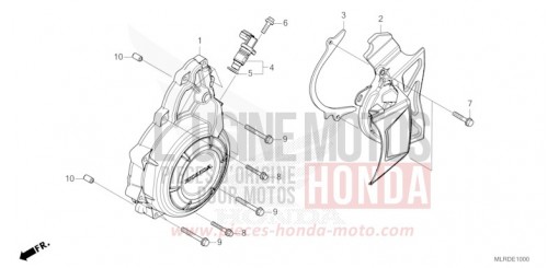 COUVERCLE DE GENERATEUR C.A. CB500XAR de 2025